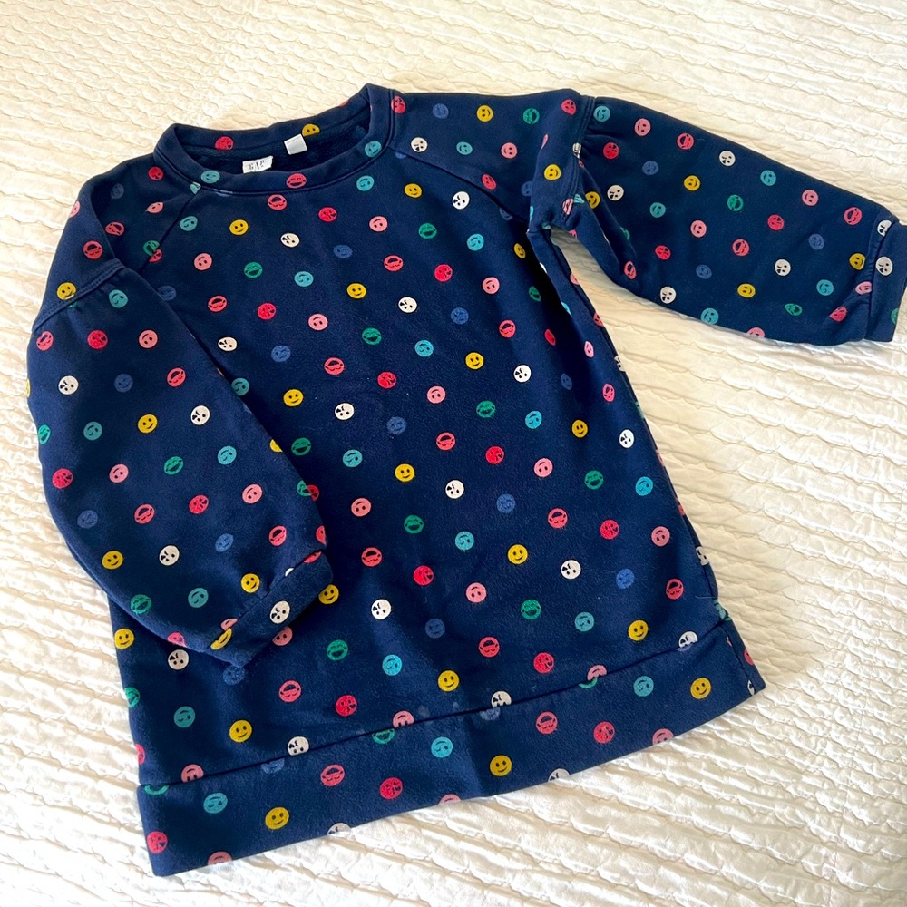 Gap Kids, Girls’ Colorful Polka Dot 😊 Sweatshirt, Size Small
